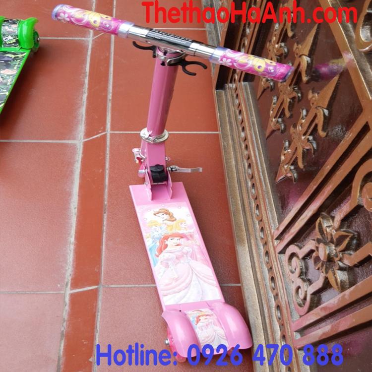 Xe Scooter 756L - Có lò xo Hồng Công chúa