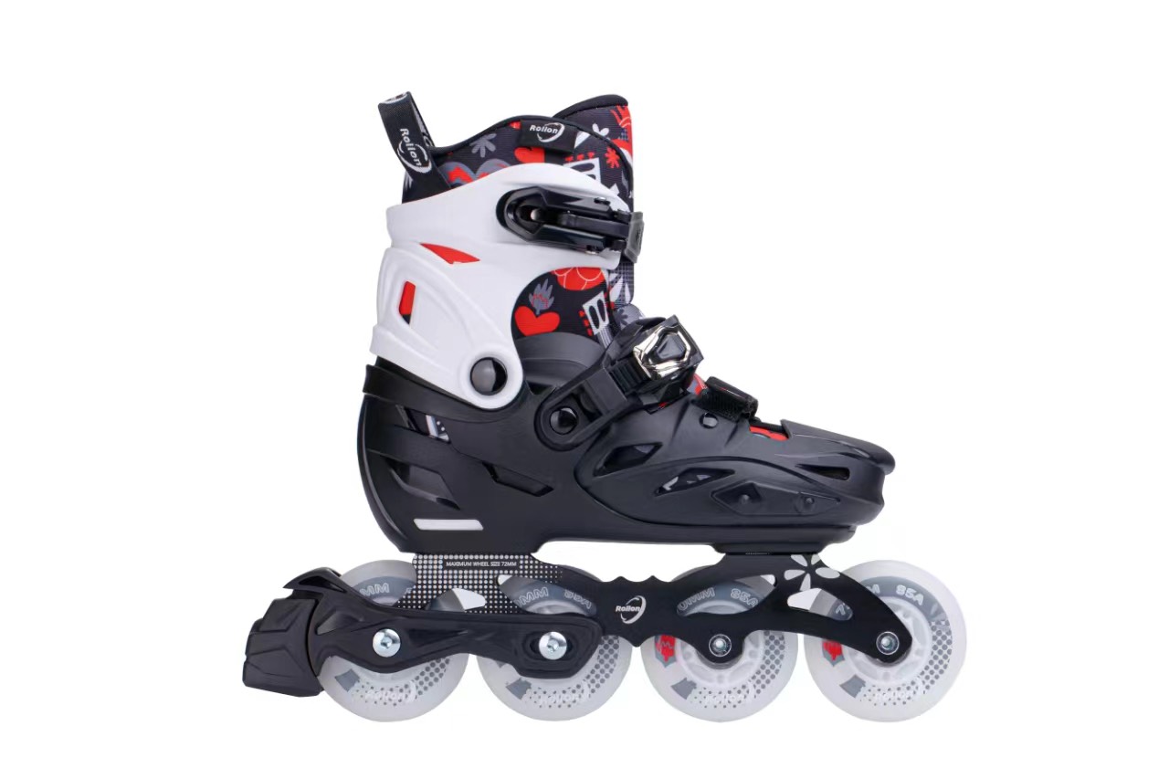 Giầy patin Rollon R8 (LED) Đen Đỏ